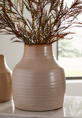 Bay Furniture Gallery - Ashley Furniture - Millcott Vase - Vase / Tan - A2000582V