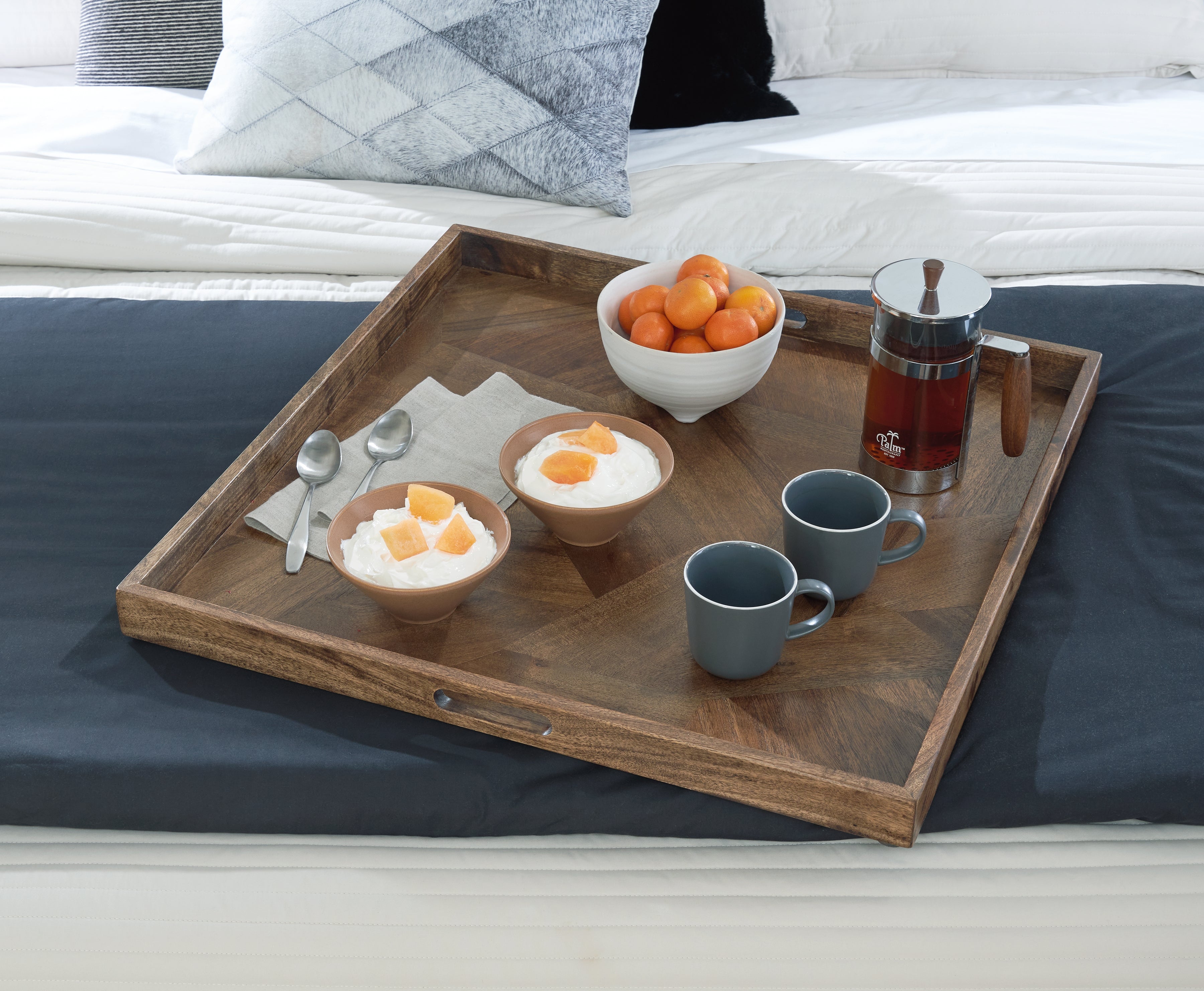 Bay Furniture Gallery - Ashley Furniture - Heddford Tray - Tray / Brown - A2000722