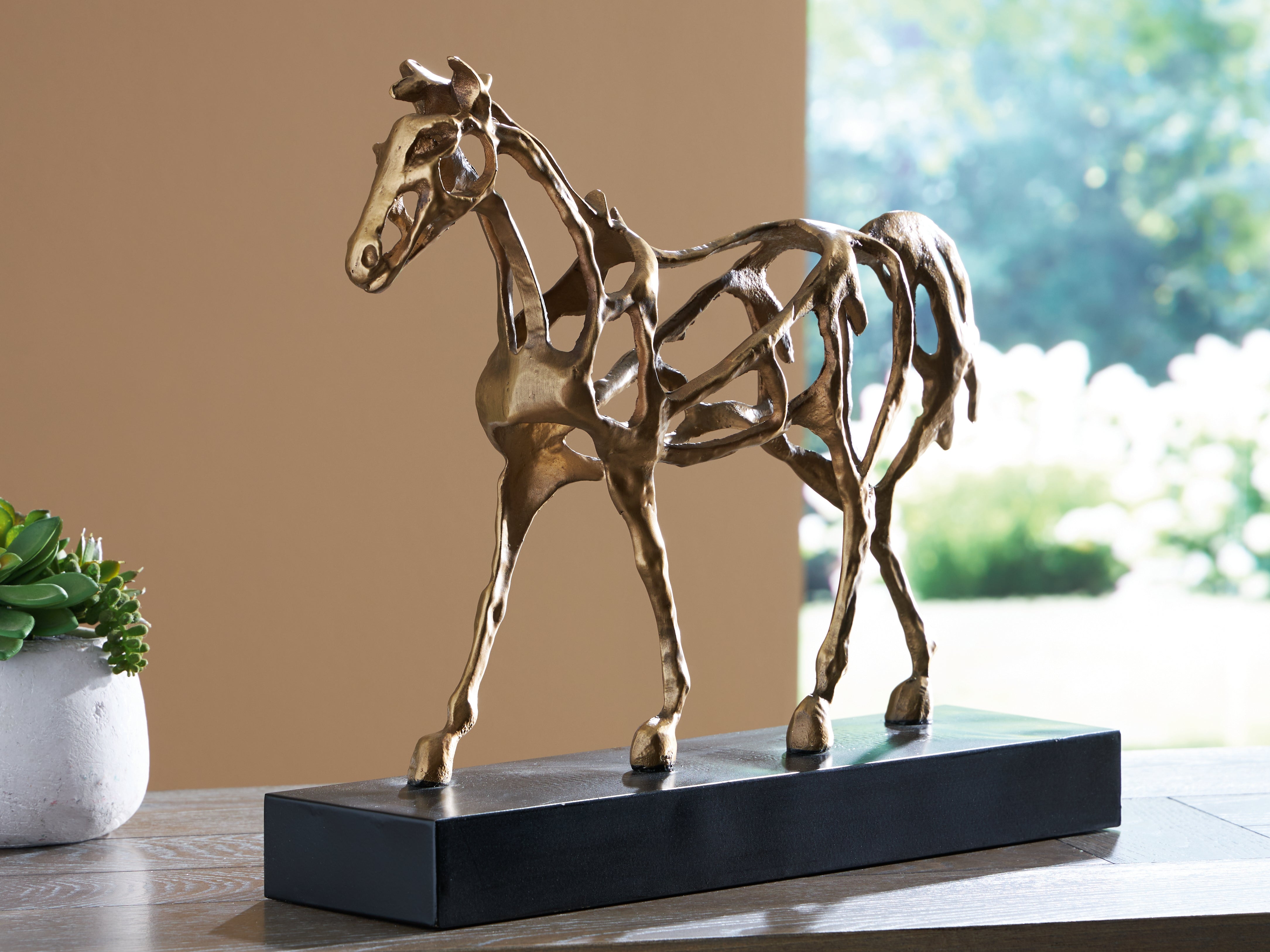 Bay Furniture Gallery - Ashley Furniture - Grainville Sculpture - Sculpture / Antique Gold Finish - A2000774