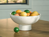 Bay Furniture Gallery - Ashley Furniture - Dallinworth Bowl - Bowl / White/Black - A2000833