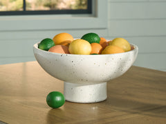 Bay Furniture Gallery - Ashley Furniture - Dallinworth Bowl - Bowl / White/Black - A2000833