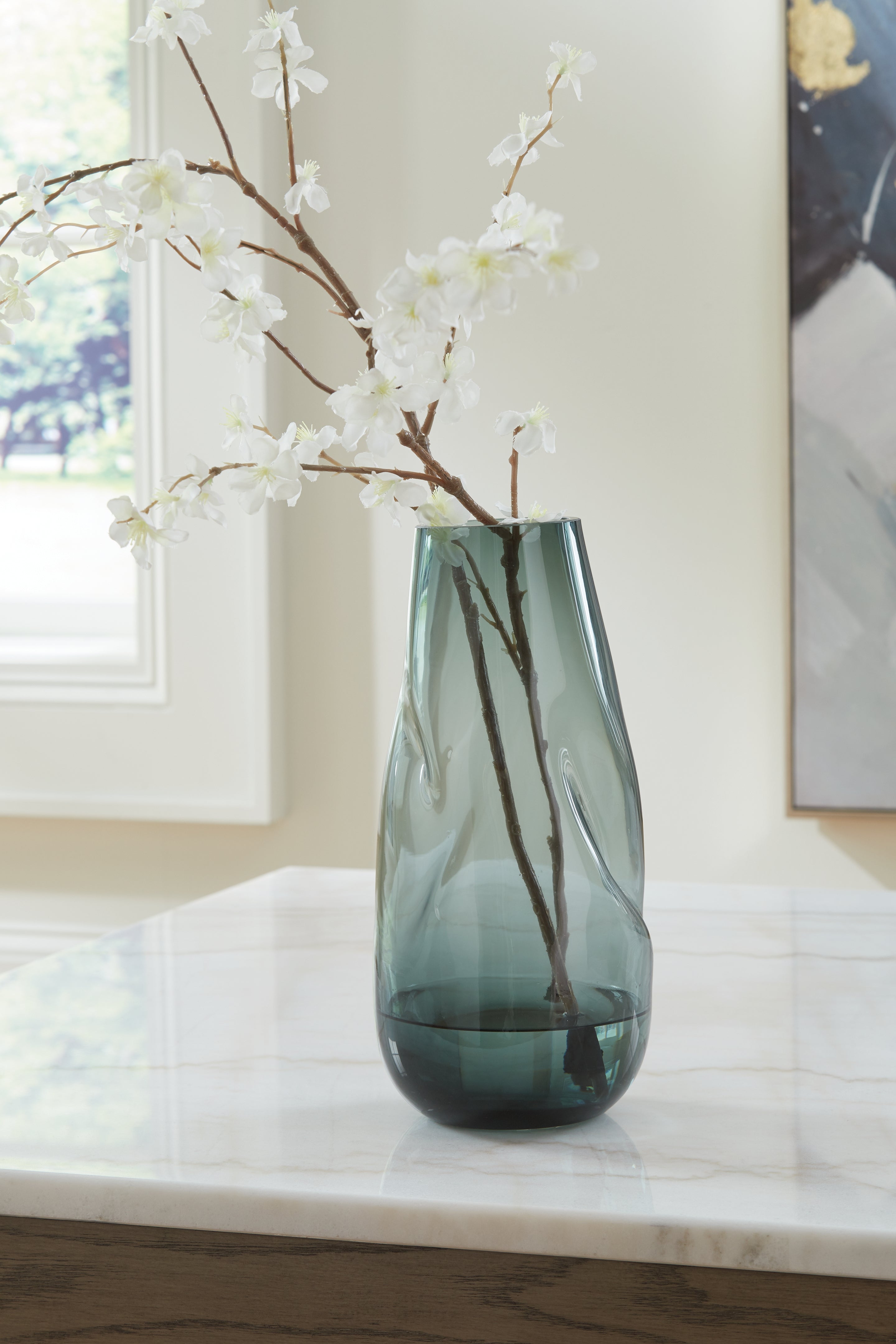 Bay Furniture Gallery - Ashley Furniture - Beamund Vase - Vase / Teal Blue - A2900010V