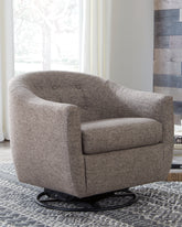Bay Furniture Gallery - Ashley Furniture - Upshur Accent Chair - Swivel Glider Accent Chair / Taupe - A3000003