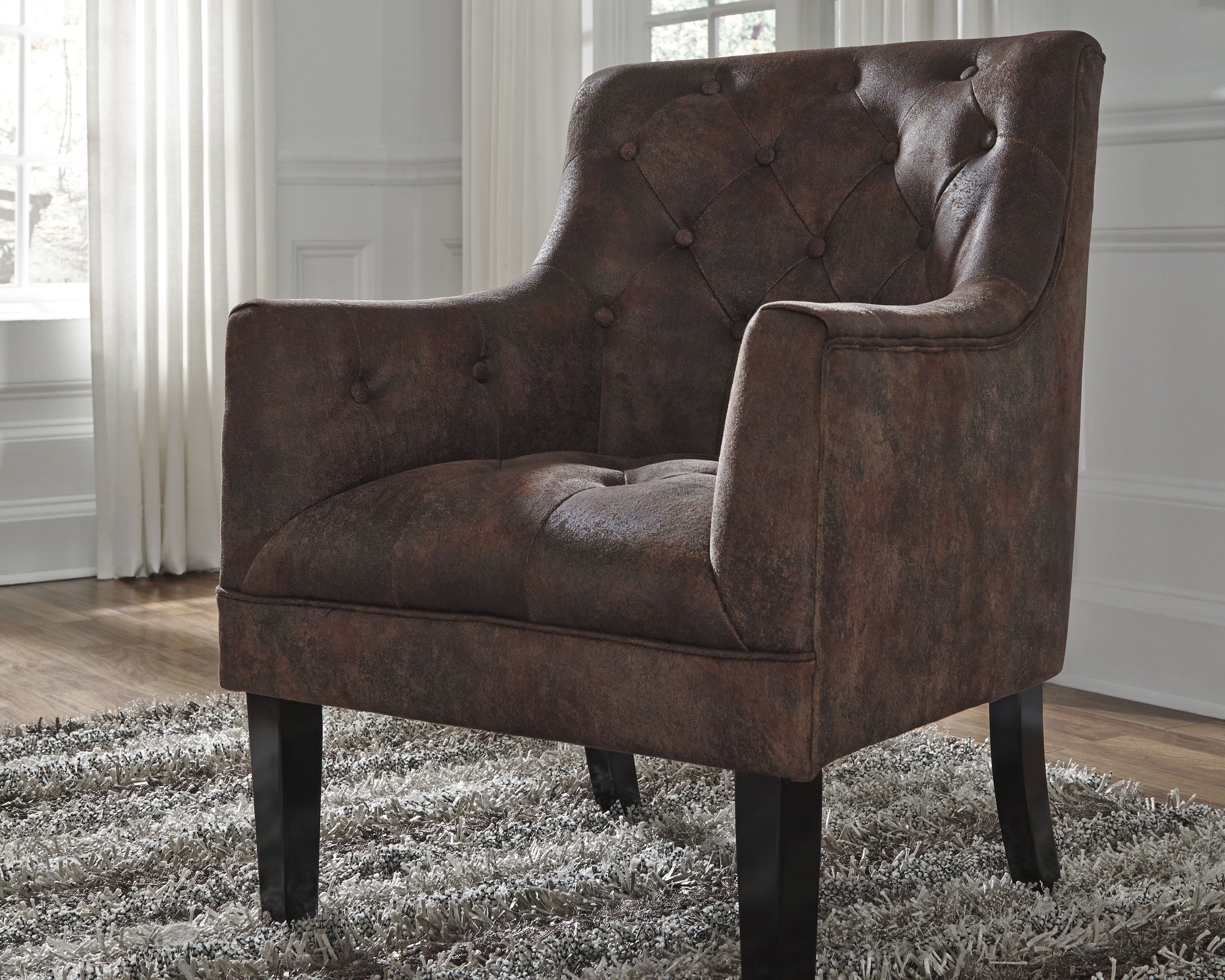 Bay Furniture Gallery - Ashley Furniture - Drakelle Accent Chair - Accent Chair / Mahogany - A3000051