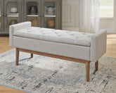 Bay Furniture Gallery - Ashley Furniture - Briarson Storage Bench - Storage Bench / Beige/Brown / 50"W x 18"D x 22"H - A3000247