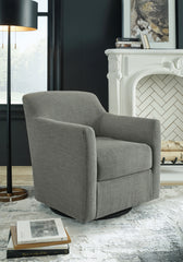 Bay Furniture Gallery - Ashley Furniture - Bradney Swivel Accent Chair - Swivel Accent Chair / Tumbleweed - A3000323