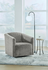 Bay Furniture Gallery - Ashley Furniture - Bramner Accent Chair - Swivel Accent Chair / Charcoal - A3000330