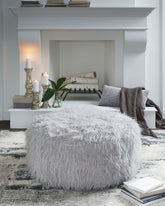 Bay Furniture Gallery - Ashley Furniture - Galice Living Room - Oversized Accent Ottoman / White - A3000334