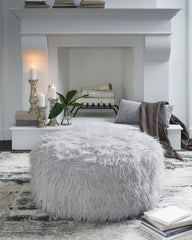 Bay Furniture Gallery - Ashley Furniture - Galice Living Room - Oversized Accent Ottoman / White - A3000334