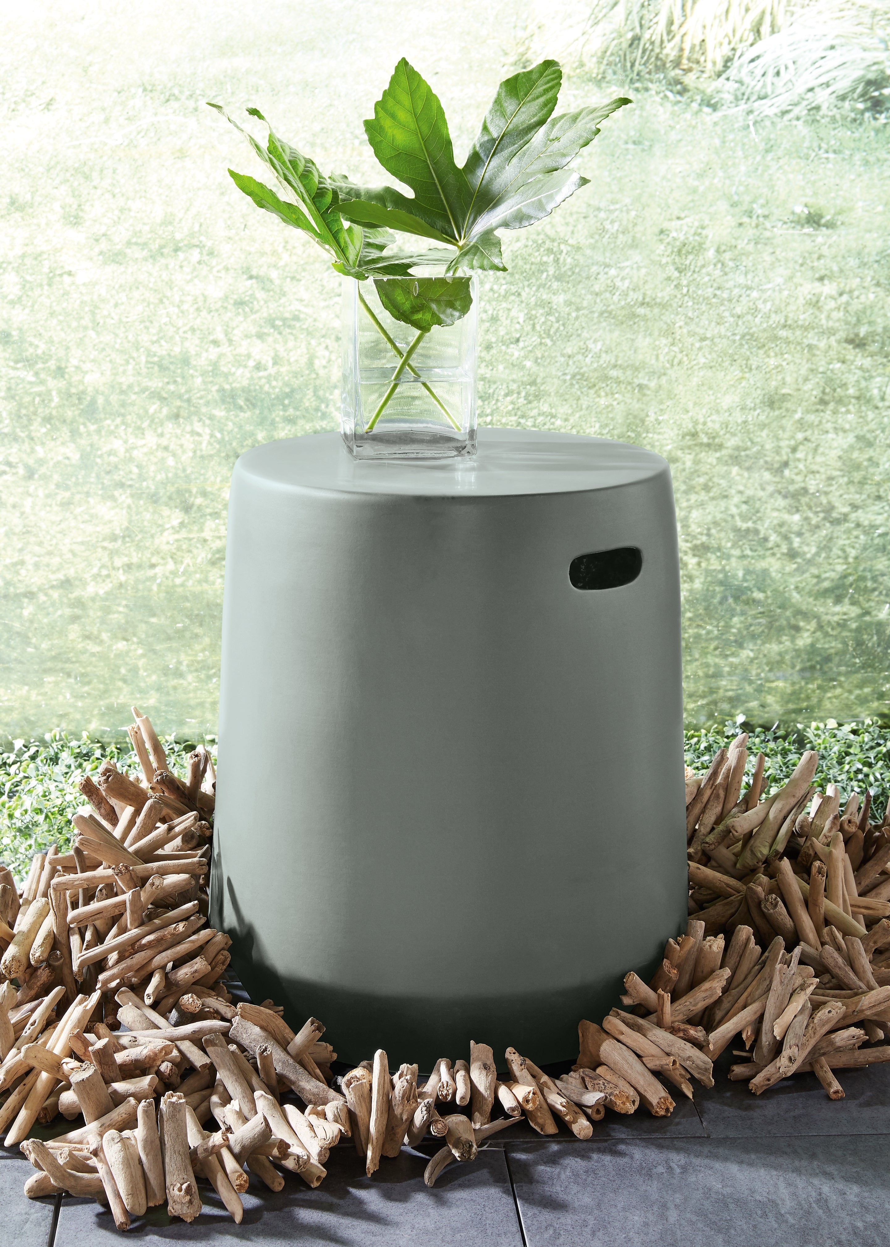 Bay Furniture Gallery - Ashley Furniture - Kalmunds Stool - Stool / Gray - A3000634