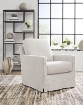 Bay Furniture Gallery - Ashley Furniture - Nenana Next-Gen Nuvella Swivel Glider Accent Chair - Swivel Glider Accent Chair / Denim - A3000646