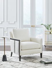 Bay Furniture Gallery - Ashley Furniture - Ardenworth Accent Chair - Accent Chair / Black/Ivory - A3000647