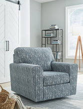 Bay Furniture Gallery - Ashley Furniture - Aterburm Swivel Accent Chair - Swivel Accent Chair / Twilight - A3000649