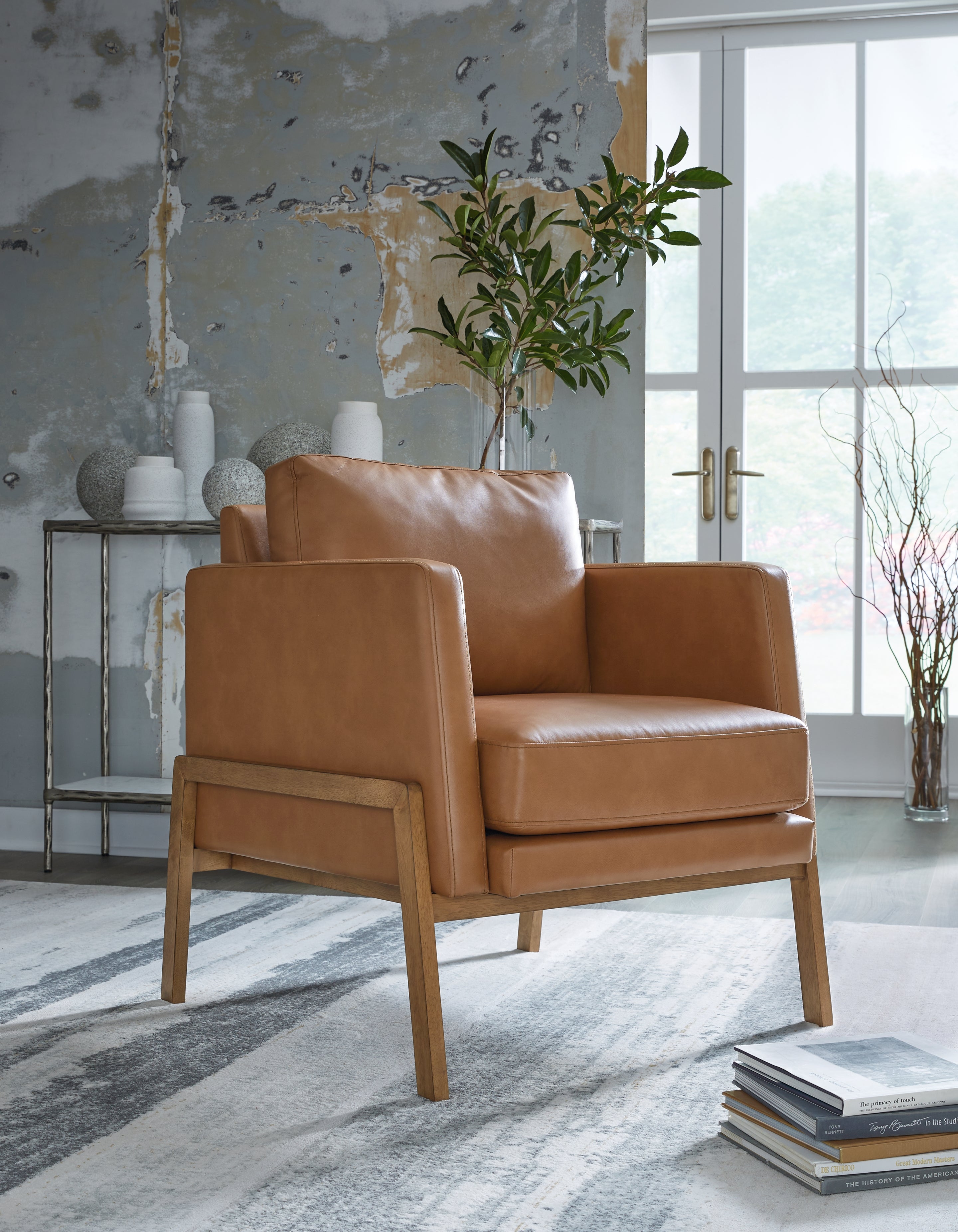 Bay Furniture Gallery - Ashley Furniture - Numund Accent Chair - Accent Chair / Caramel - A3000670