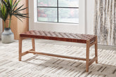 Bay Furniture Gallery - Ashley Furniture - Lemmund Accent Bench - Accent Bench / Natural/Brown / 48"W x 16"D x 18"H - A3000682