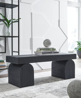 Bay Furniture Gallery - Ashley Furniture - Holgrove Accent Bench - Accent Bench / Black / 50"W x 16"D x 18"H - A3000683
