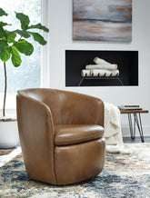 Bay Furniture Gallery - Ashley Furniture - Kierreys Swivel Accent Chair - Swivel Accent Chair / Bone - A3000703