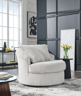 Bay Furniture Gallery - Ashley Furniture - Gramwell Swivel Accent Chair - Swivel Accent Chair / Onyx - A3000725