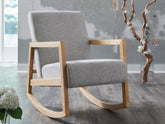 Bay Furniture Gallery - Ashley Furniture - Wychworth Accent Chair - Accent Chair / Gray/Natural - A3000745
