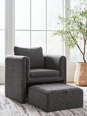 Bay Furniture Gallery - Ashley Furniture - Vreni Accent Chair - Accent Chair / Charcoal/Black - A3000754