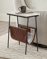 Bay Furniture Gallery - Ashley Furniture - Etanbury Accent Table - Accent Table / Brown/Black/White - A4000254
