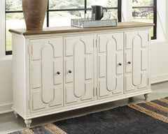 Bay Furniture Gallery - Ashley Furniture - Roranville Accent Cabinet - Accent Cabinet / Antique White - A4000268