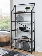 Bay Furniture Gallery - Ashley Furniture - Dakerwell Bookcase - Bookcase / Antique Black - A4000557
