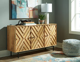 Bay Furniture Gallery - Ashley Furniture - Cadewick Accent Cabinet - Accent Cabinet / Natural - A4000570