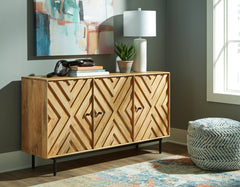 Bay Furniture Gallery - Ashley Furniture - Cadewick Accent Cabinet - Accent Cabinet / Natural - A4000570