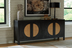 Bay Furniture Gallery - Ashley Furniture - Cliffiings Accent Cabinet - Accent Cabinet / Black/Natural - A4000575