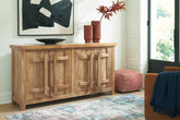 Bay Furniture Gallery - Ashley Furniture - Dresor Accent Cabinet - Accent Cabinet / Natural - A4000578