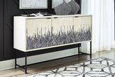 Bay Furniture Gallery - Ashley Furniture - Freyton Accent Cabinet - Accent Cabinet / White/Gray - A4000582