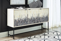Bay Furniture Gallery - Ashley Furniture - Freyton Accent Cabinet - Accent Cabinet / White/Gray - A4000582