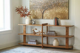 Bay Furniture Gallery - Ashley Furniture - Fayemour Console Sofa Table - Console Sofa Table / Brown - A4000593