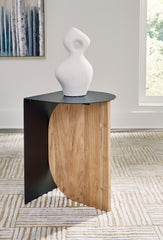 Bay Furniture Gallery - Ashley Furniture - Ladgate Accent Table - Accent Table / Black/Natural - A4000628