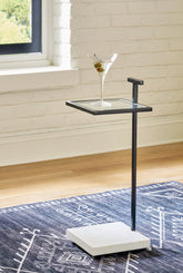 Bay Furniture Gallery - Ashley Furniture - Mannill Accent Table - Accent Table / Black/White - A4000630