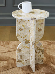 Bay Furniture Gallery - Ashley Furniture - Treygan Accent Table - Accent Table / Beige - A4000647