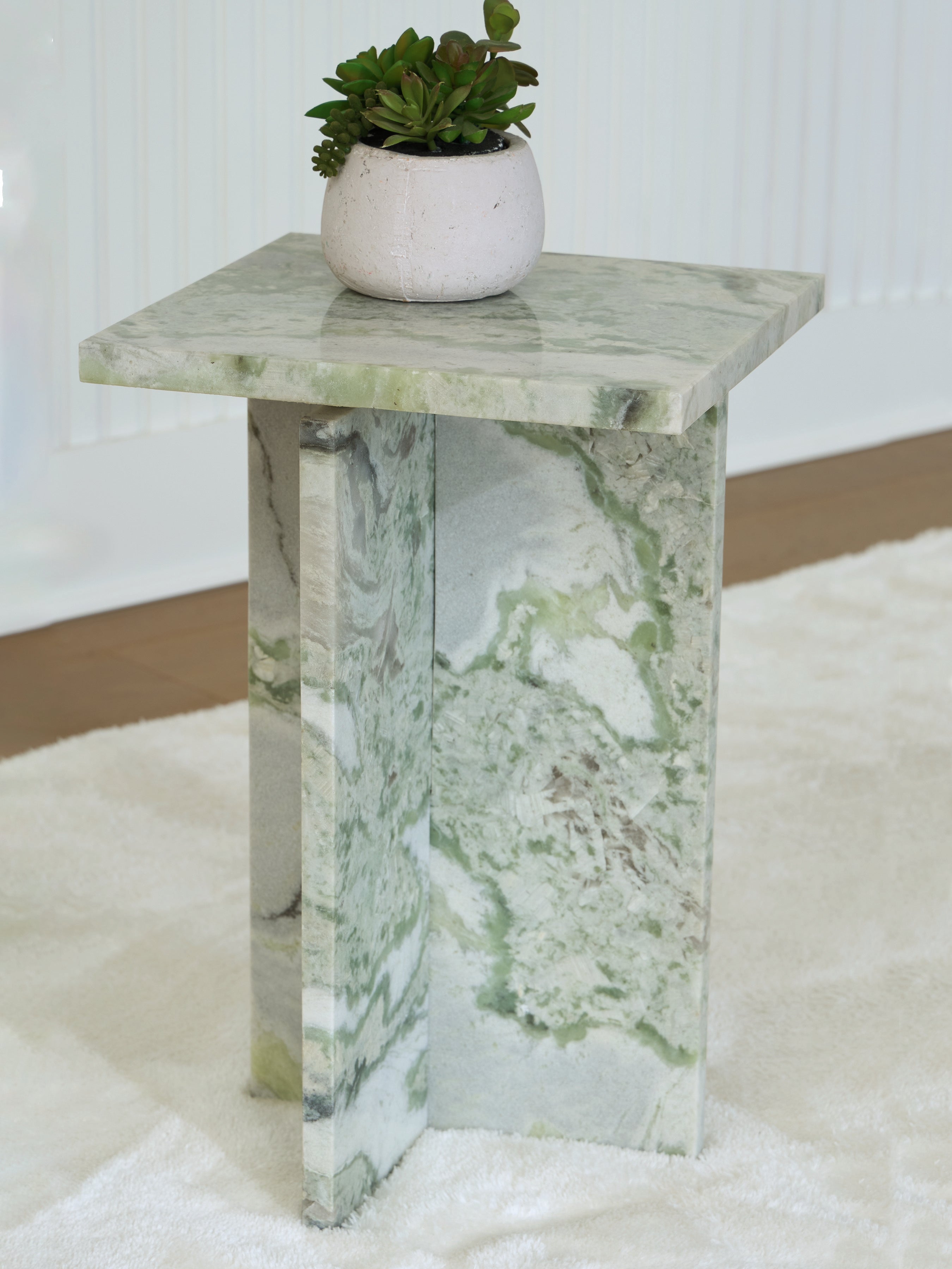 Bay Furniture Gallery - Ashley Furniture - Deaconwell Accent Table - Accent Table / White/Green - A4000648