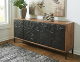 Bay Furniture Gallery - Ashley Furniture - Dorannby Accent Cabinet - Accent Cabinet / Black/Brown - A4000649