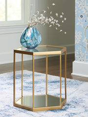 Bay Furniture Gallery - Ashley Furniture - Veerwick Accent Coffee Table - Accent Cocktail Table / Gold Finish - A4000661