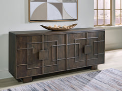Bay Furniture Gallery - Ashley Furniture - Cato Accent Cabinet - Accent Cabinet / Dark Brown - A4000682