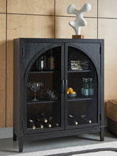Bay Furniture Gallery - Ashley Furniture - Armenleigh Accent Cabinet - Bar Cabinet / Black/Brown - A4000702