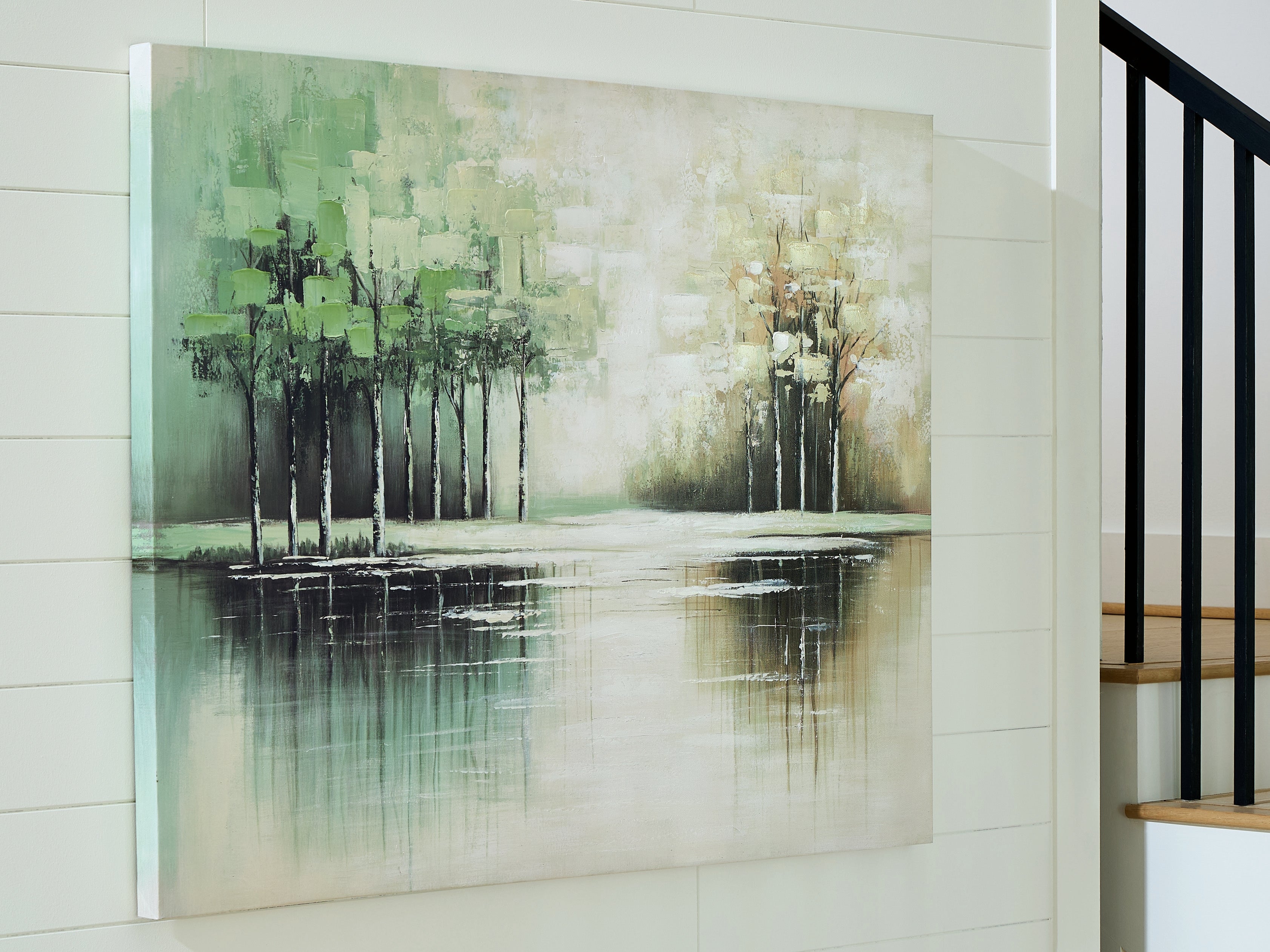 Bay Furniture Gallery - Ashley Furniture - Garlenridge Wall Decor - Wall Art / Green/Tan/White - A8000470