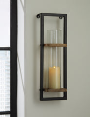 Bay Furniture Gallery - Ashley Furniture - Colburn Wall Decor - Wall Sconce / Natural/Black - A8010171
