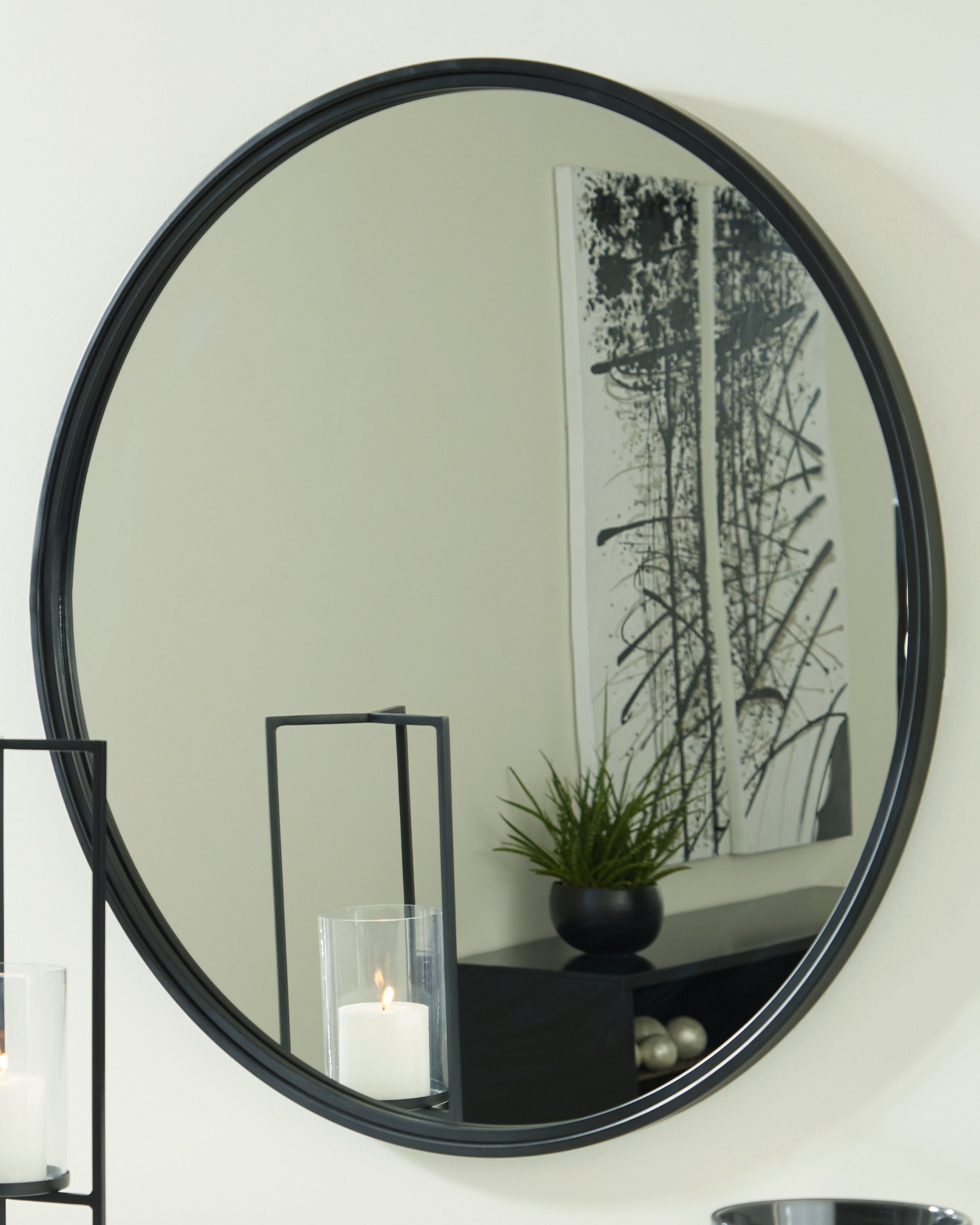 Bay Furniture Gallery - Ashley Furniture - Brocky Mirror - Accent Mirror / White - A8010293