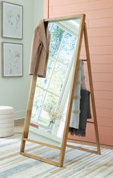 Bay Furniture Gallery - Ashley Furniture - Devford Mirror - Floor Mirror / Brown - A8010341