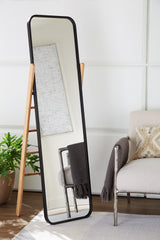 Bay Furniture Gallery - Ashley Furniture - Bronick Mirror - Floor Mirror / Black/Brown - A8010342