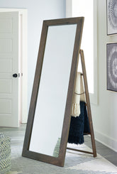 Bay Furniture Gallery - Ashley Furniture - Dirkins Mirror - Floor Mirror / Brown - A8010343
