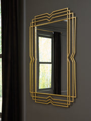 Bay Furniture Gallery - Ashley Furniture - Claybrook Mirror - Accent Mirror / Gold Finish - A8010349