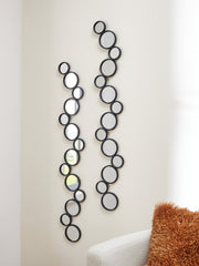 Bay Furniture Gallery - Ashley Furniture - Vinler Mirror - Accent Mirror Set (Set of 2) / Black - A8010353